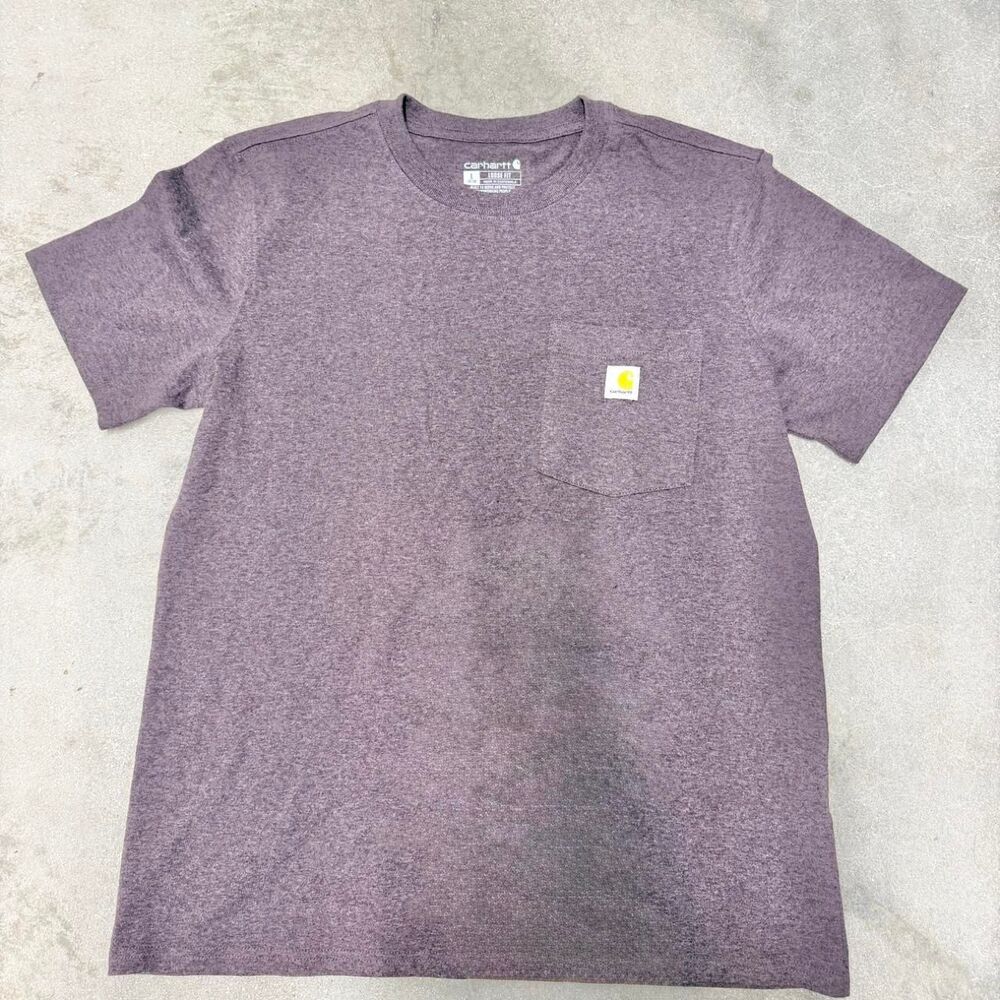 Wrangler Men's Purple and Grey T-shirt